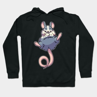 Chubby Mouse/Rat- Blue and White Hoodie